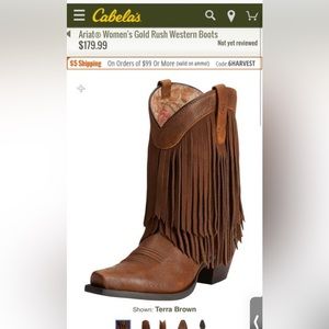 Ariat - Fringe Boot - Size 8